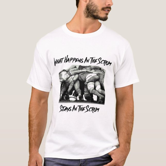 Ce Qui Se Passe Dans Le Scrum - T-shirt Rugby (Devant)
