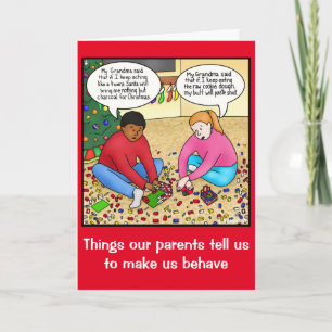 Ce qu'on dit aux enfants Carte de Noël