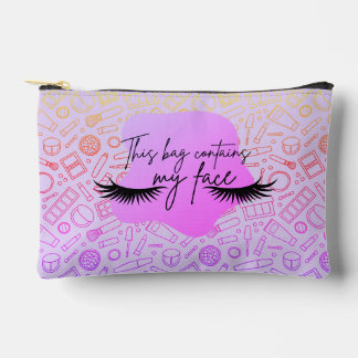 Ce sac contient mon visage petit sac de maquillage
