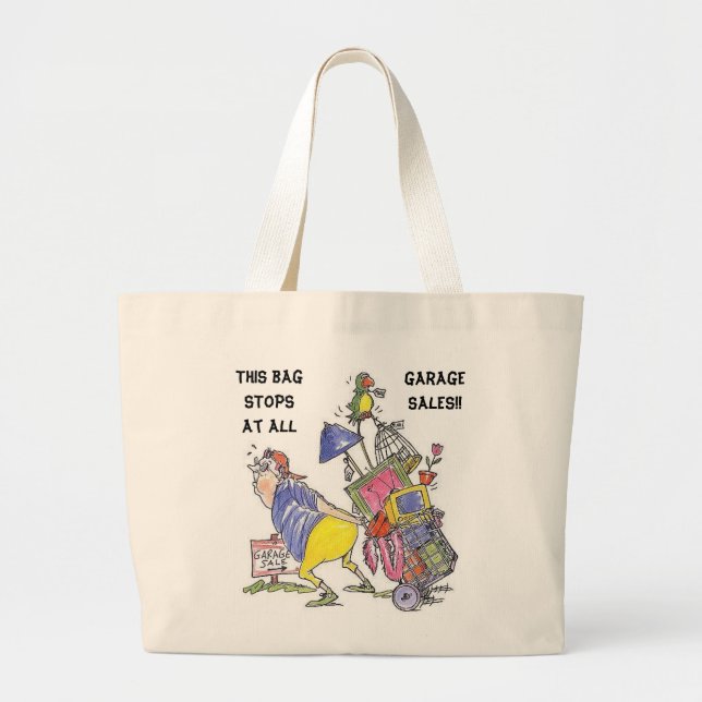 Ce sac s'arrête à toutes les brocantes à domicile (Devant)