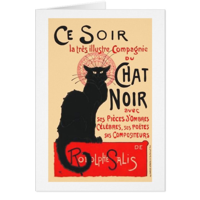 Ce Soir Le Chat Noir, Théophile Steinlen (Front)