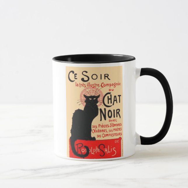 Ce Soir Le Chat Noir, Théophile Steinlen Mug (Right)
