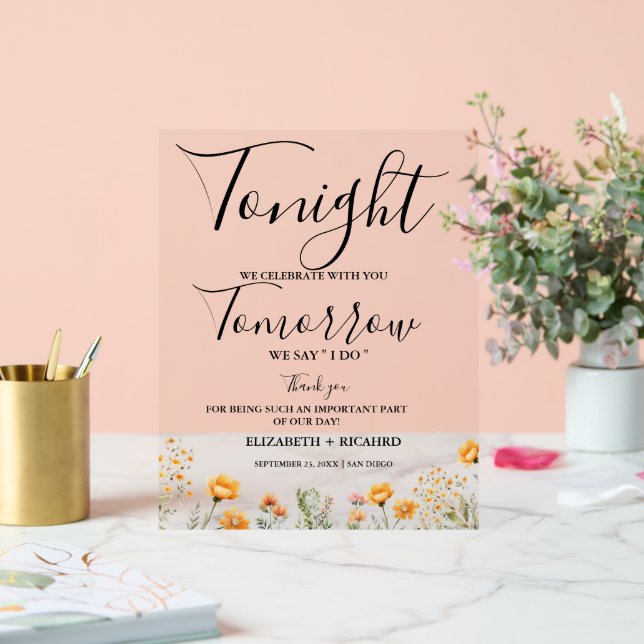 Ce soir, nous célébrons le dîner de répétition mar (Mariage)
