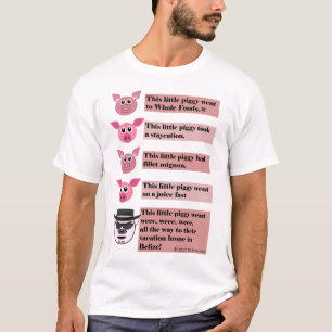 "Ce T-shirt des petits" hommes porcins de parodie