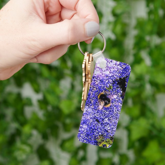 Ceanothus Flower Bee Keychain (Hand)