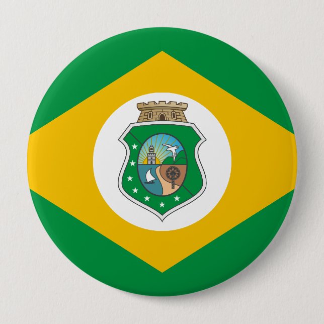 Ceara, Brazil 4 Inch Round Button (Front)