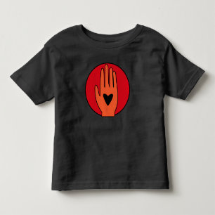 Ceasefire now hand Palestine graphic design Toddler T-shirt