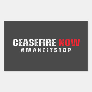 CEASEFIRE NOW STICKER