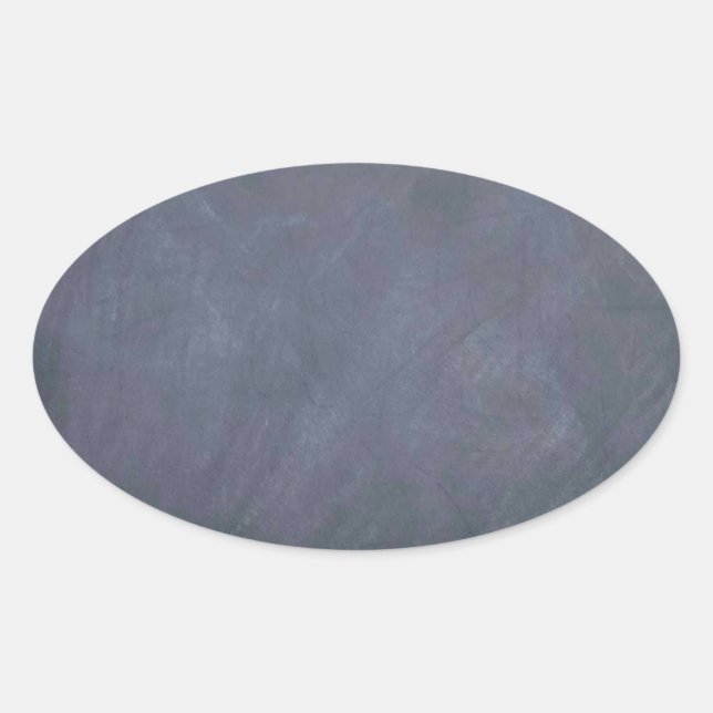 Ceate own Slate Chalkboard accessories - customize Oval Sticker (Front)