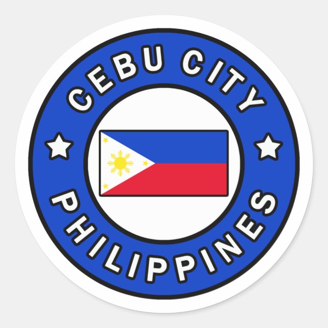Cebu City Philippines Classic Round Sticker (Front)