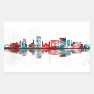 Cebu City Philippines Skyline Sticker