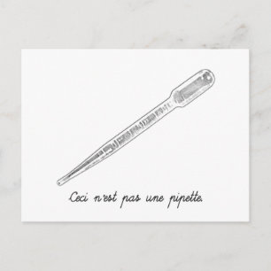 Ceci N'est Pas Une Pipette Postcard