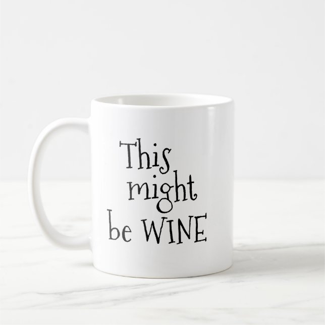 Ceci pourrait être tasse de café de vin (Gauche)