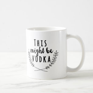 Ceci pourrait être tasse de vodka, tasse de café