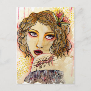 Cecilia and the Centipede Postcard