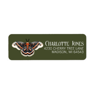 Cecropia Moth Return Address