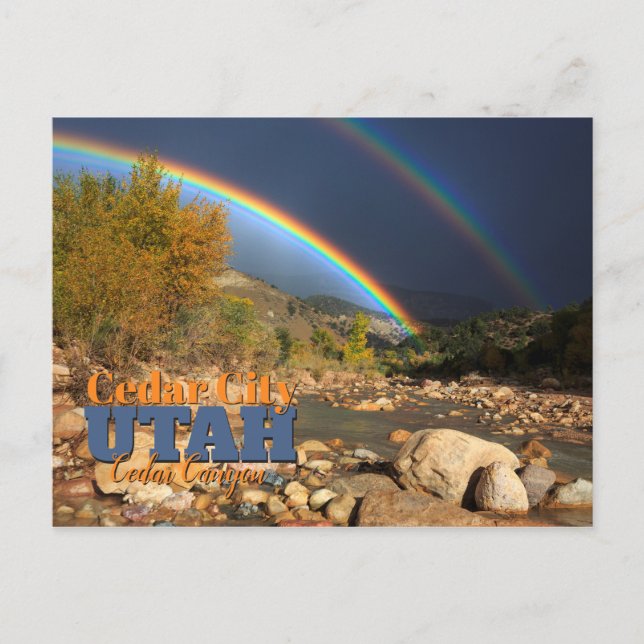 Cedar City Utah Postcard (Front)