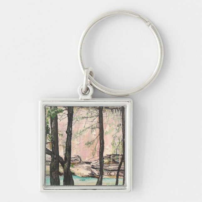Cedar Falls Trail, Hocking Hills  Keychain (Front)