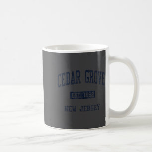 Cedar Grove Nj Jn4 Vintage Athletic Blue Design Coffee Mug