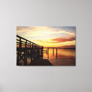 Cedar Key Florida Sunset Canvas Print