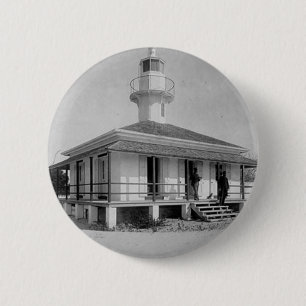 Cedar Key Lighthouse 2 Inch Round Button