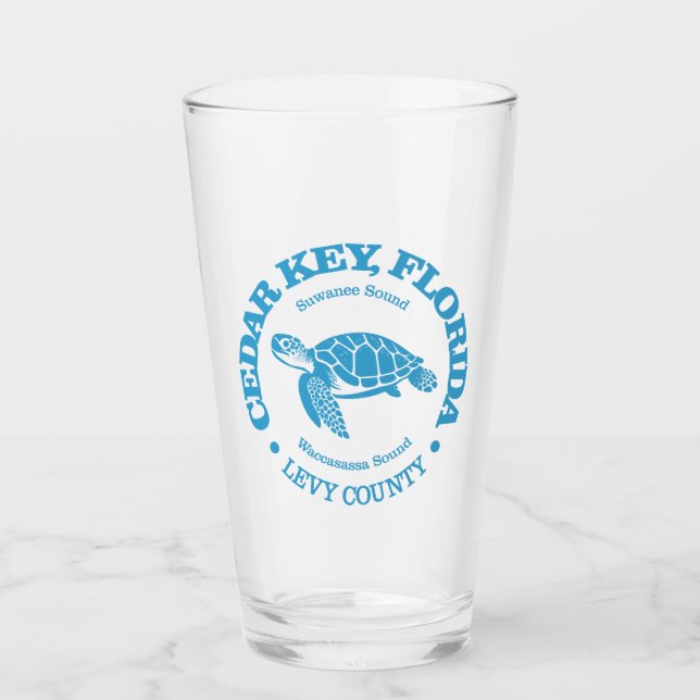Cedar Key (sea turtle) Glass (Front)