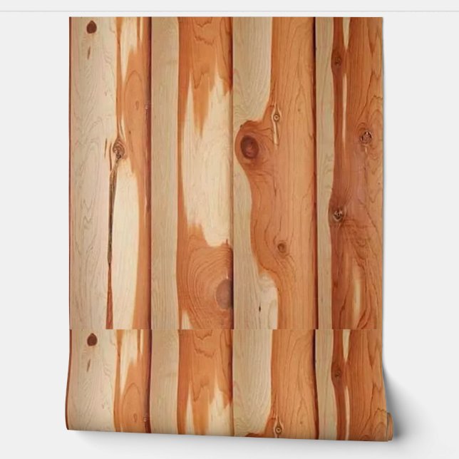 Cedar logs Log cabin  Wallpaper (Unrolling)