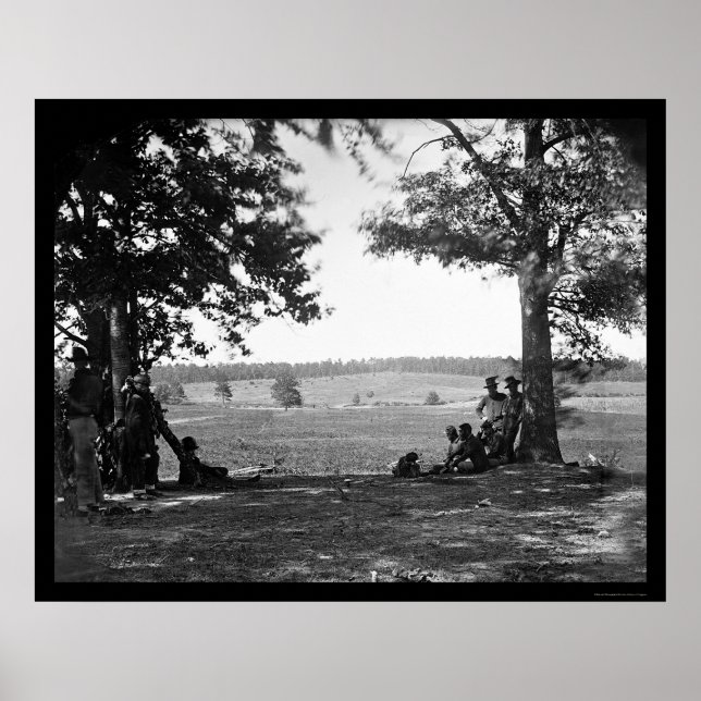 Cedar Mountain Battlefield from the West 1862 Poster (Front)