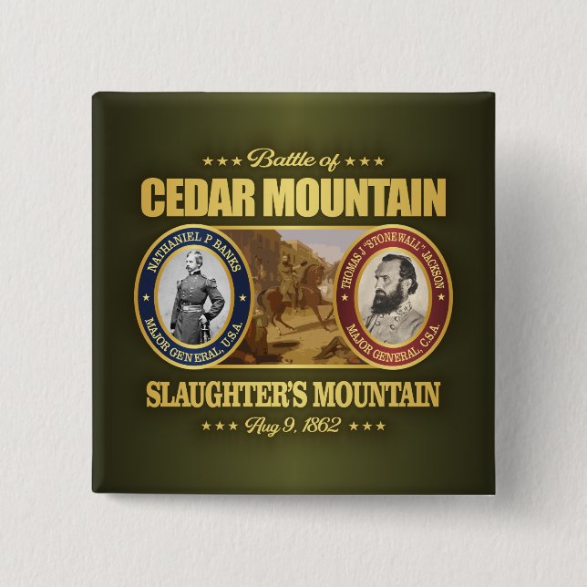 Cedar Mountain (FH2) 2 Inch Square Button (Front)