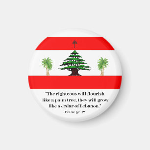 Cedar of Lebanon, Psalm 92: 12 Magnet