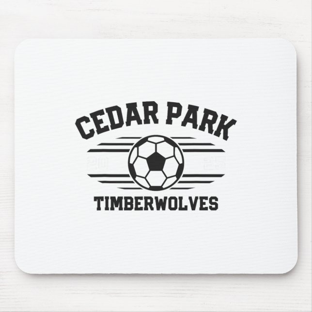 Cedar Park Timberwolves Soccer Ll 2025  Mouse Pad (Front)