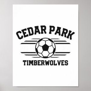 Cedar Park Timberwolves Soccer Ll 2025  Poster