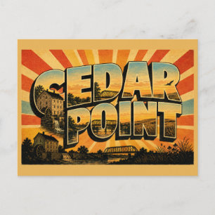 Cedar Point Kansas Limestone Mill Prairie River Postcard