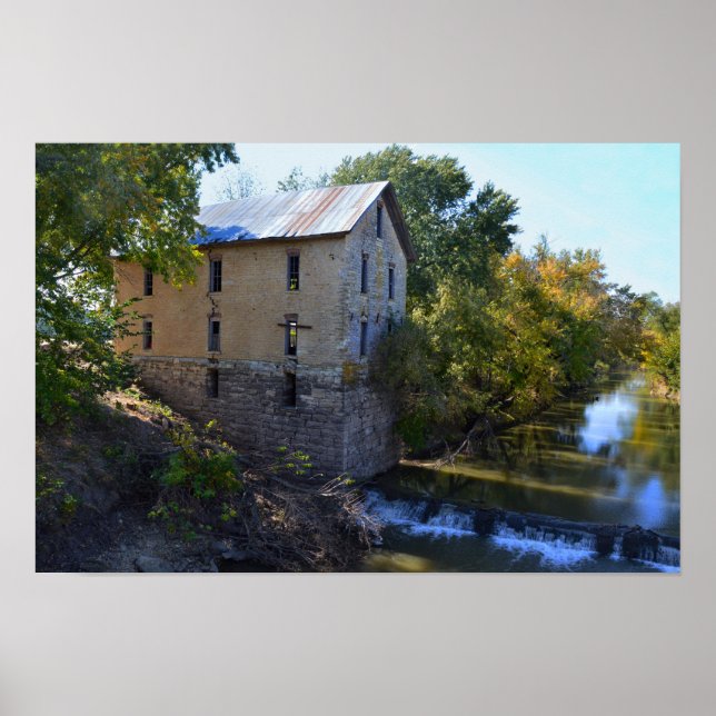 Cedar Point Mill, Kansas Poster (Front)