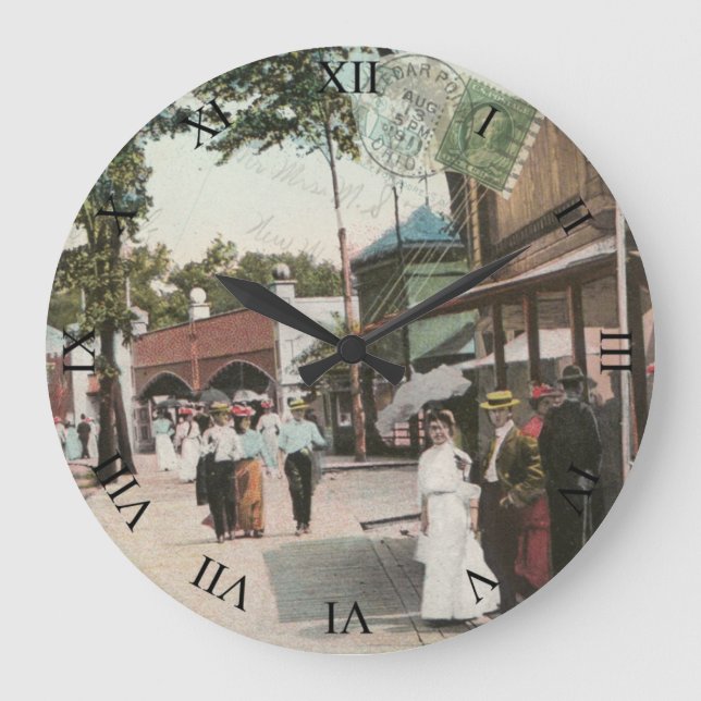 Cedar Point Ohio Carte postale Horloge - Le milieu (Recto)