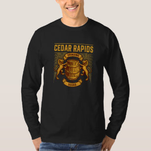 Cedar Rapids Drinking Squad Iowa Homebrewing Ia Br T-Shirt