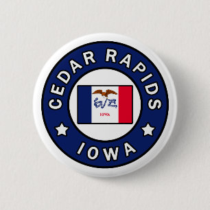 Cedar Rapids Iowa 2 Inch Round Button