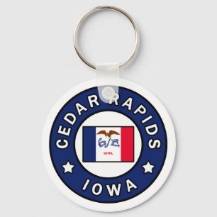 Cedar Rapids Iowa Keychain