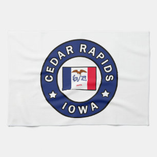 Cedar Rapids Iowa Kitchen Towel