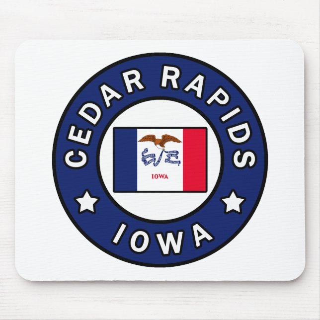 Cedar Rapids Iowa Mouse Pad (Front)