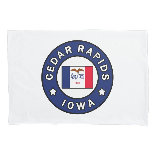 Cedar Rapids Iowa Pillowcase (Front)