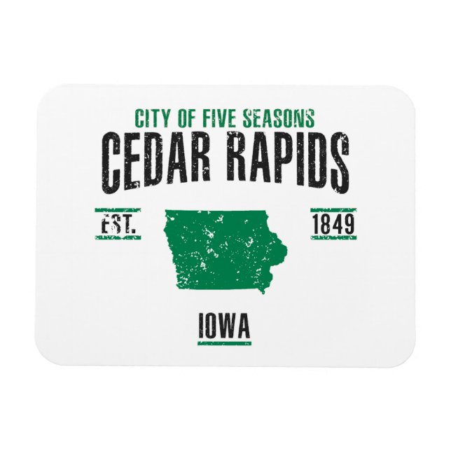 Cedar Rapids Magnet (Horizontal)