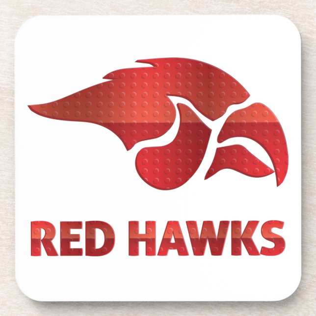 Cedar Springs Red Hawks #5 Coaster (Front)
