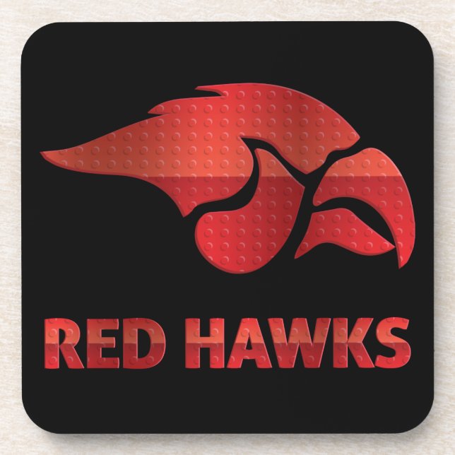 Cedar Springs Red Hawks #5 Coaster (Front)