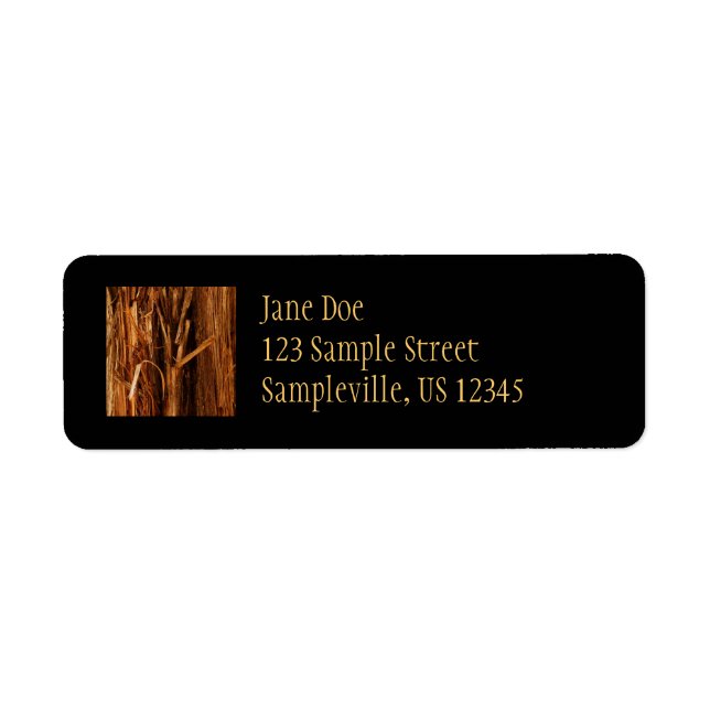Cedar Textured Wooden Bark Look (Front)