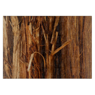 Cedar Textured Wooden Bark Look Cutting Board