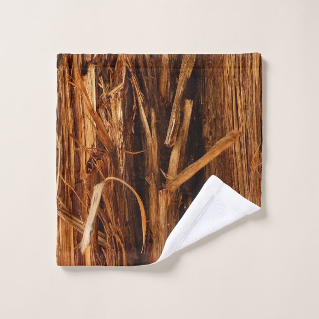 Cedar Textured Wooden Bark Look Wash Cloth (Wash Cloth)