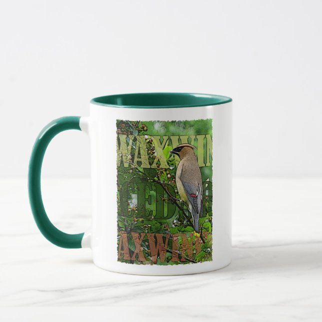 Cedar Waxwing Combo Mug (Left)