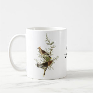 Cedar Waxwing, John Audubon Coffee Mug