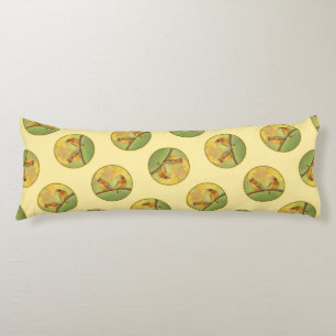 Cedar Waxwing Pair Painting Original Wild Bird Art Body Pillow